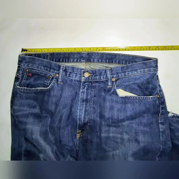 Polo Ralph Lauren Vintage 67 Men's Straight Leg Medium Wash Blue Jeans, 36X32 - Picture 7 of 12